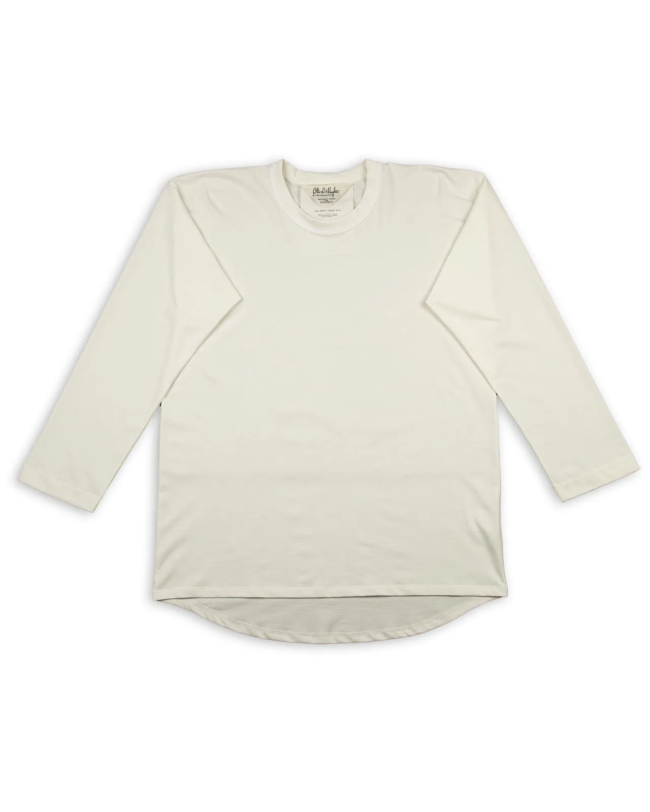 Suvin Plain Stitch Crewneck L/S - Off White