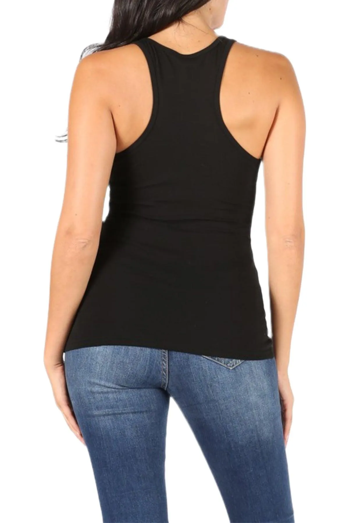 Women's Solid Racerback Tank Top